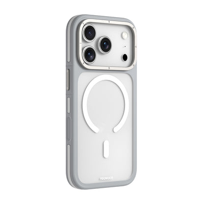 Apple iPhone 17 Pro Kılıf M-safe Şarj Özellikli Youngkit Rock Sand Serisi Kapak