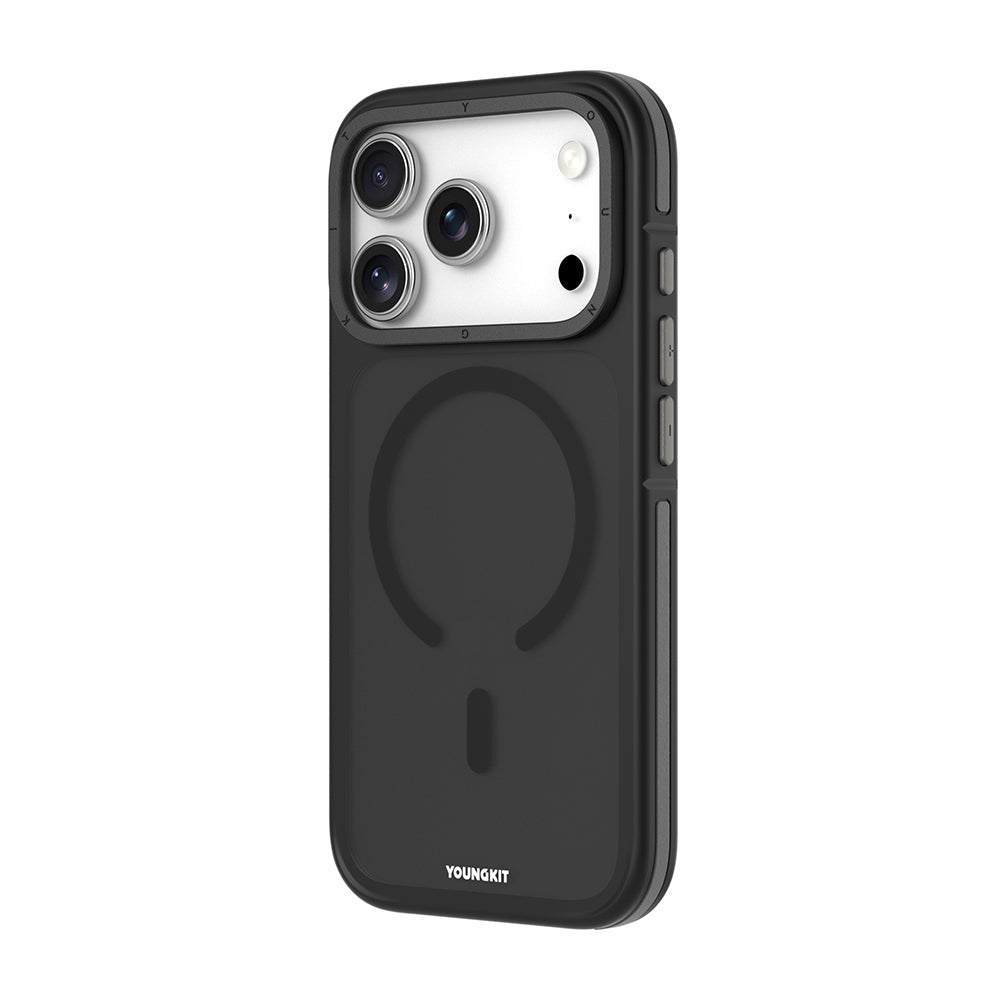 Apple iPhone 17 Pro Kılıf M-safe Şarj Özellikli Youngkit Rock Sand Serisi Kapak