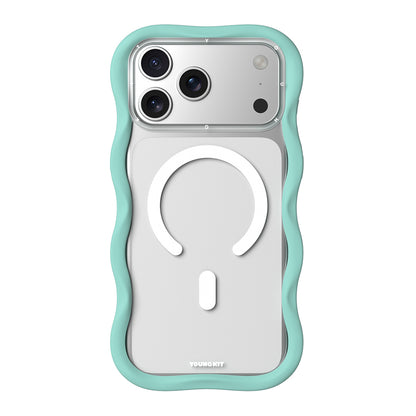 Apple iPhone 17 Pro Kılıf M-safe Şarj Özellikli Youngkit Wave Clear Serisi Kapak