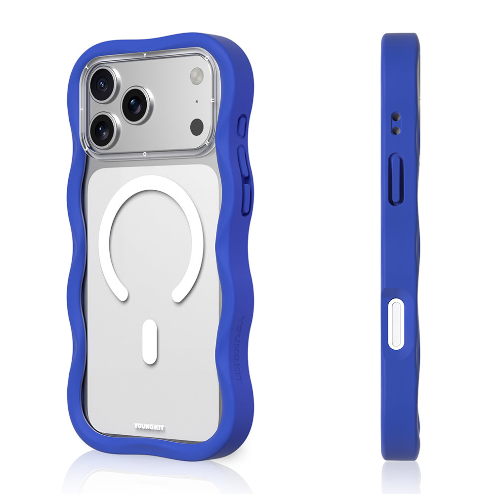 Apple iPhone 17 Pro Kılıf M-safe Şarj Özellikli Youngkit Wave Clear Serisi Kapak
