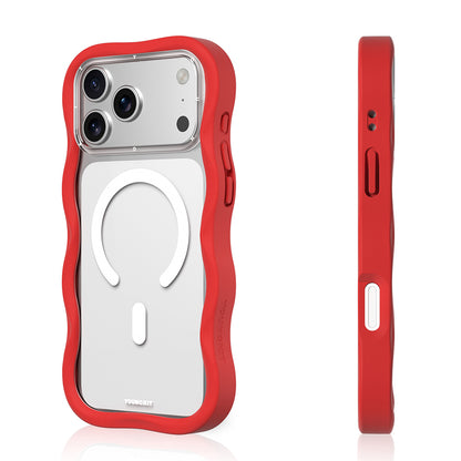 Apple iPhone 17 Pro Kılıf M-safe Şarj Özellikli Youngkit Wave Clear Serisi Kapak