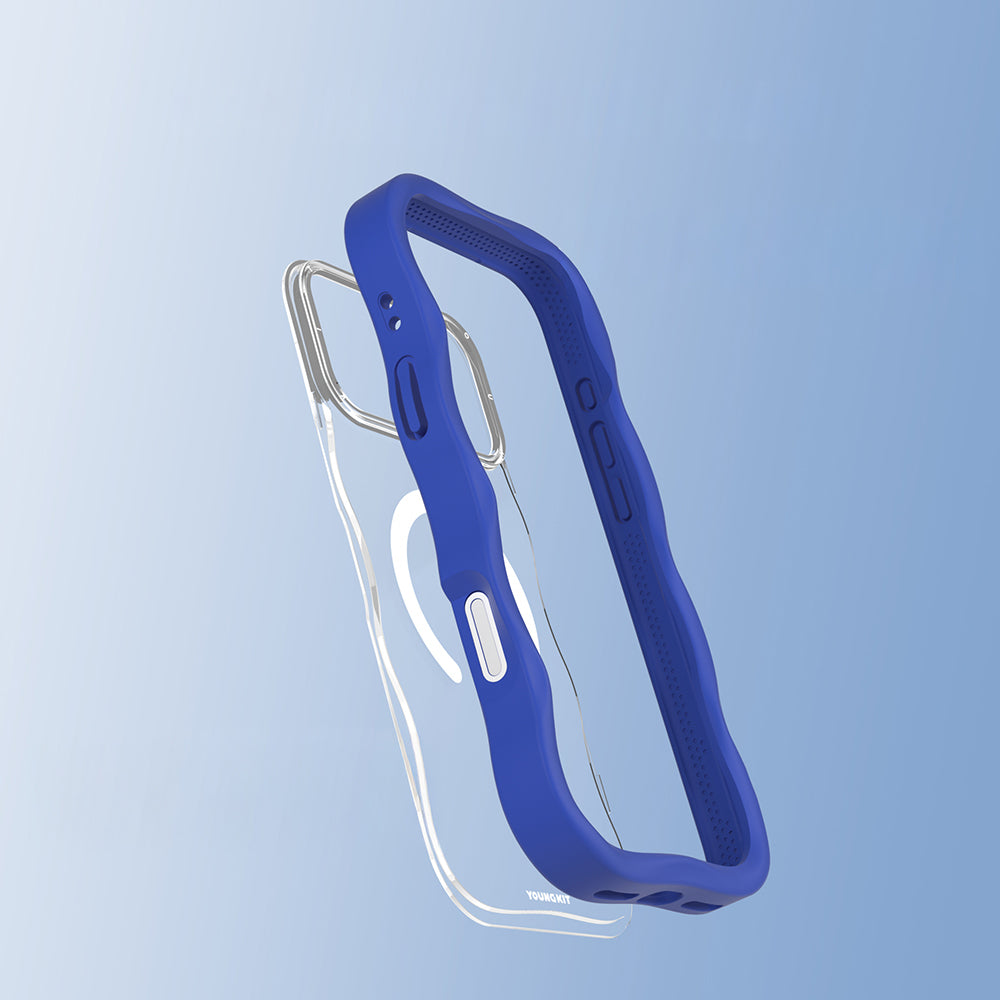 Apple iPhone 17 Pro Kılıf M-safe Şarj Özellikli Youngkit Wave Clear Serisi Kapak