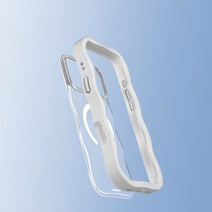 Apple iPhone 17 Pro Kılıf M-safe Şarj Özellikli Youngkit Wave Clear Serisi Kapak