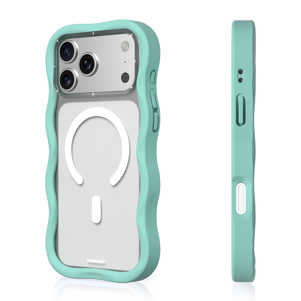 Apple iPhone 17 Pro Kılıf M-safe Şarj Özellikli Youngkit Wave Matte Serisi Kapak