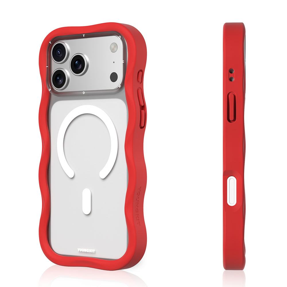 Apple iPhone 17 Pro Kılıf M-safe Şarj Özellikli Youngkit Wave Matte Serisi Kapak