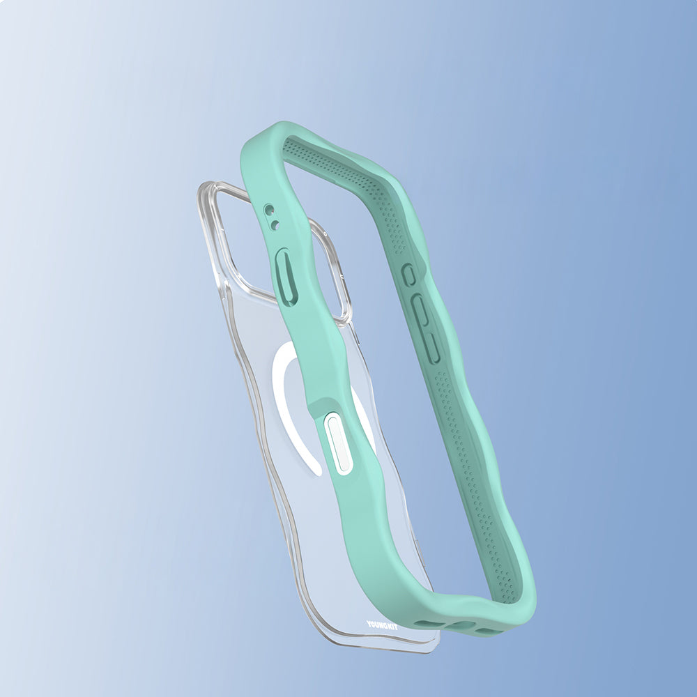 Apple iPhone 17 Pro Kılıf M-safe Şarj Özellikli Youngkit Wave Matte Serisi Kapak