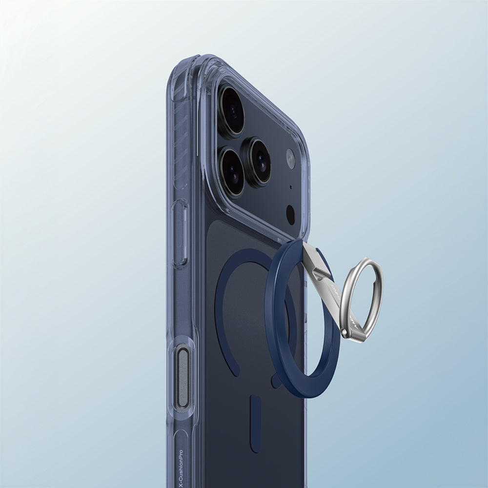 Apple iPhone 17 Pro Kılıf M-safe Şarj Özellikli Yüzük Standlı Amazingthing Titan Pro Serisi Kapak