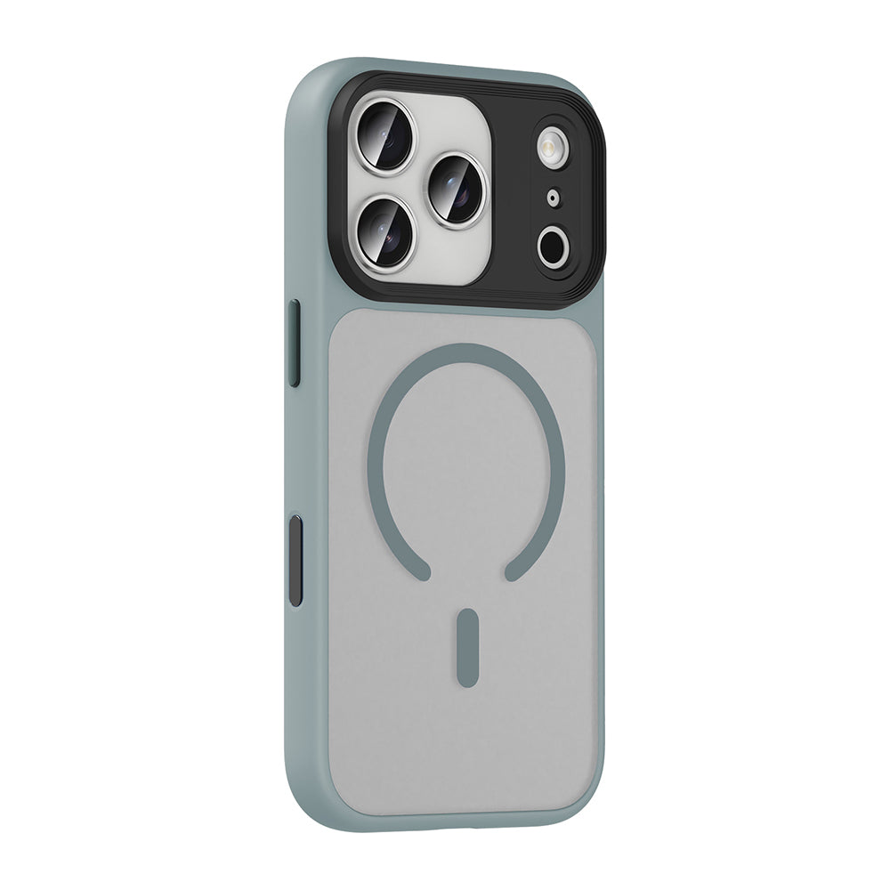 Apple iPhone 17 Pro Kılıf Mat Arka Yüzey Wireless Şarj Özellikli Zore Flet M-safe Kapak