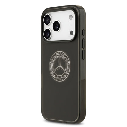 Apple iPhone 17 Pro Kılıf Mercedes Benz Orjinal Lisanslı M-safe Şarj Özellikli Buzlu PC Nostaljik Yıldız Dizayn Kapak