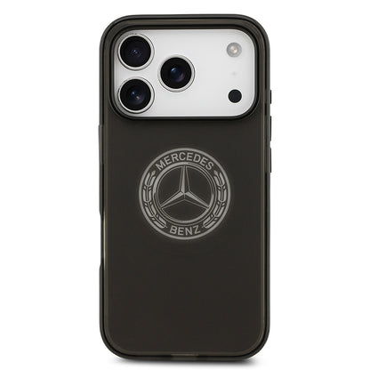 Apple iPhone 17 Pro Kılıf Mercedes Benz Orjinal Lisanslı M-safe Şarj Özellikli Buzlu PC Nostaljik Yıldız Dizayn Kapak