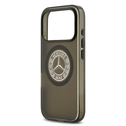 Apple iPhone 17 Pro Kılıf Mercedes Benz Orjinal Lisanslı M-safe Şarj Özellikli Buzlu PC Nostaljik Yıldız Dizayn Kapak