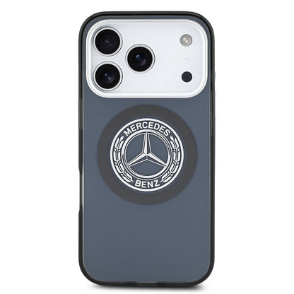Apple iPhone 17 Pro Kılıf Mercedes Benz Orjinal Lisanslı M-safe Şarj Özellikli Çift Katmanlı PC Nostaljik Yıldız Dizayn Kapak