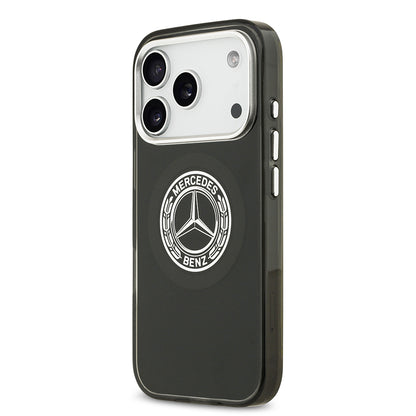 Apple iPhone 17 Pro Kılıf Mercedes Benz Orjinal Lisanslı M-safe Şarj Özellikli Çift Katmanlı PC Nostaljik Yıldız Dizayn Kapak