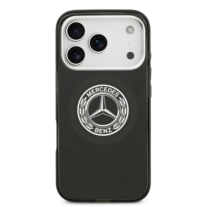 Apple iPhone 17 Pro Kılıf Mercedes Benz Orjinal Lisanslı M-safe Şarj Özellikli Çift Katmanlı PC Nostaljik Yıldız Dizayn Kapak