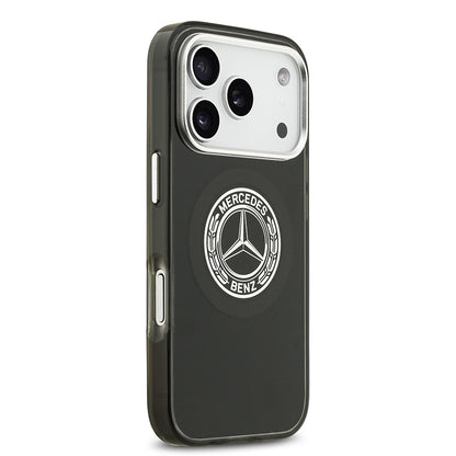 Apple iPhone 17 Pro Kılıf Mercedes Benz Orjinal Lisanslı M-safe Şarj Özellikli Çift Katmanlı PC Nostaljik Yıldız Dizayn Kapak