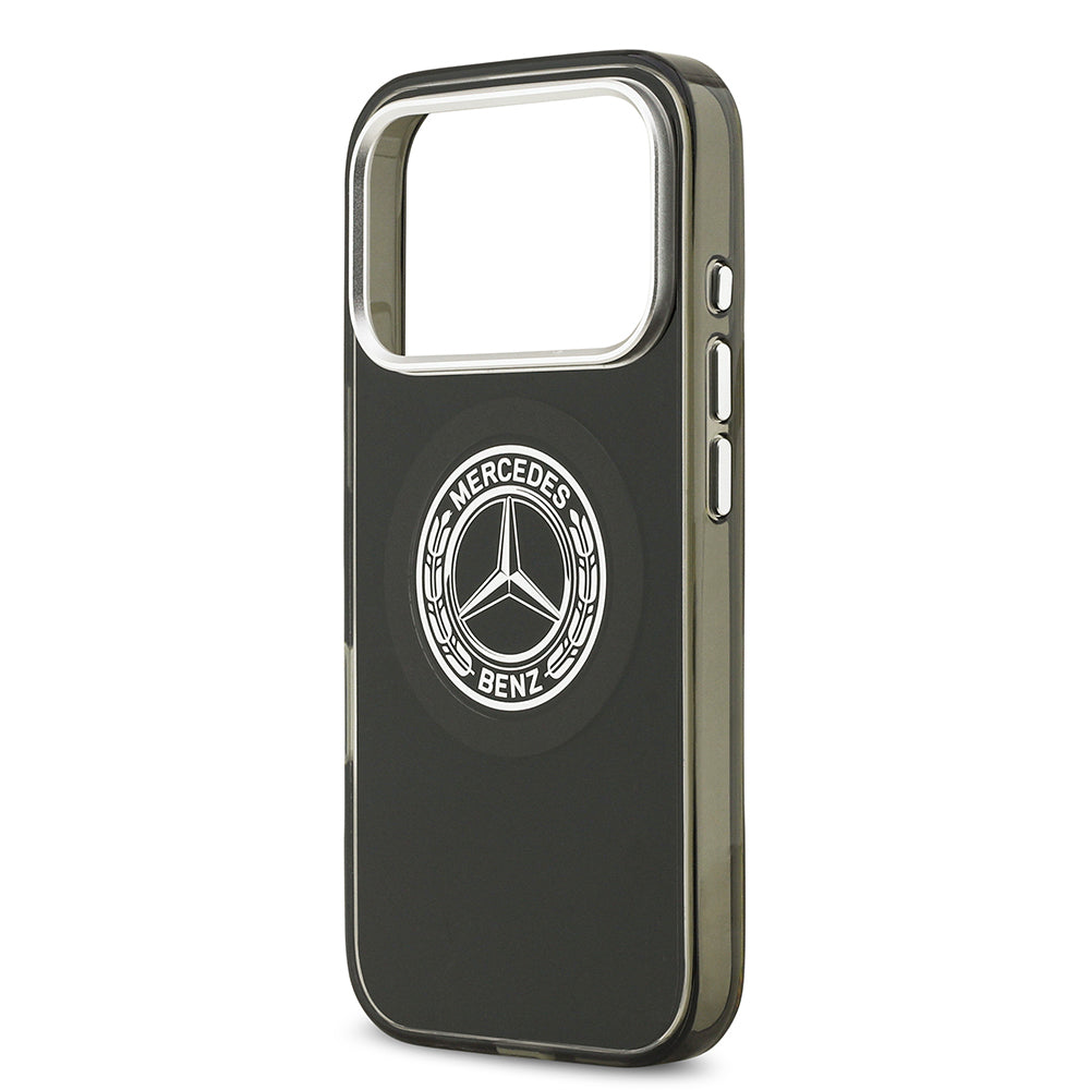 Apple iPhone 17 Pro Kılıf Mercedes Benz Orjinal Lisanslı M-safe Şarj Özellikli Çift Katmanlı PC Nostaljik Yıldız Dizayn Kapak