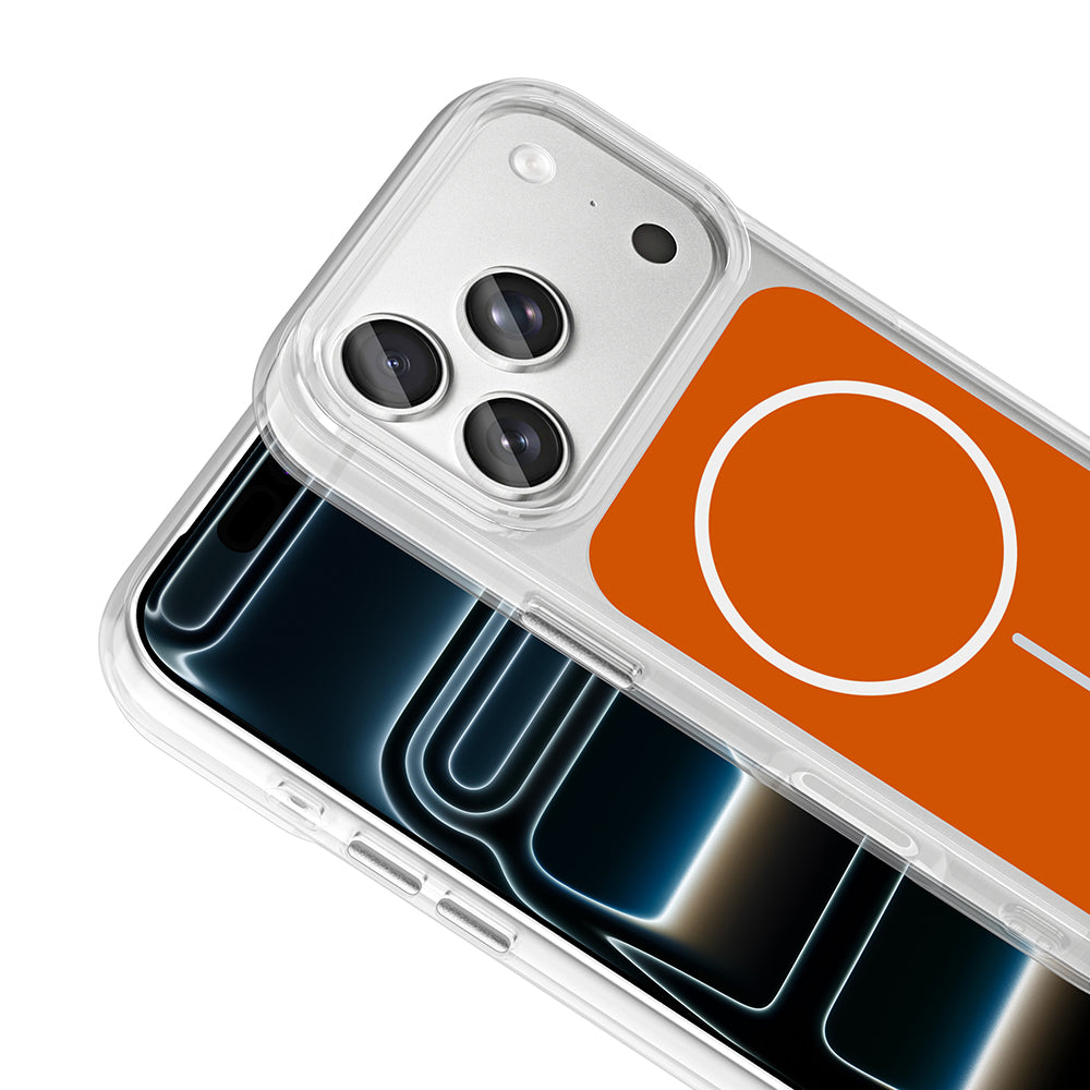 Apple iPhone 17 Pro Kılıf Metal Buton Tasarımlı Zore İkonik Sert Silikon Kapak
