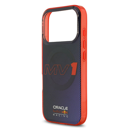 Apple iPhone 17 Pro Kılıf Redbull Orjinal Lisanslı M-safe Şarj Özellikli Çift Katmanlı Çizgi Desenli Sert PC MV Kapak