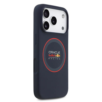 Apple iPhone 17 Pro Kılıf Redbull Orjinal Lisanslı M-safe Şarj Özellikli Kırmızı Halka ve Logo Silikon Kapak