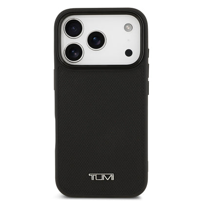 Apple iPhone 17 Pro Kılıf TUMI M-safe Şarj Özellikli Deri Noktalı Dizayn Kapak