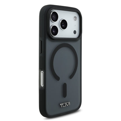 Apple iPhone 17 Pro Kılıf TUMI Orjinal Lisanslı M-safe Şarj Özellikli Buzlu Transparan Kapak