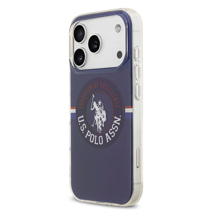 Apple iPhone 17 Pro Kılıf U.S. Polo Assn. Orjinal Lisanslı M-safe Şarj Özellikli IML Stripe Logolu Kapak