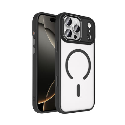 Apple iPhone 17 Pro Kılıf Wireless Şarj Özellikli Zore Krom M-safe Silikon Kapak