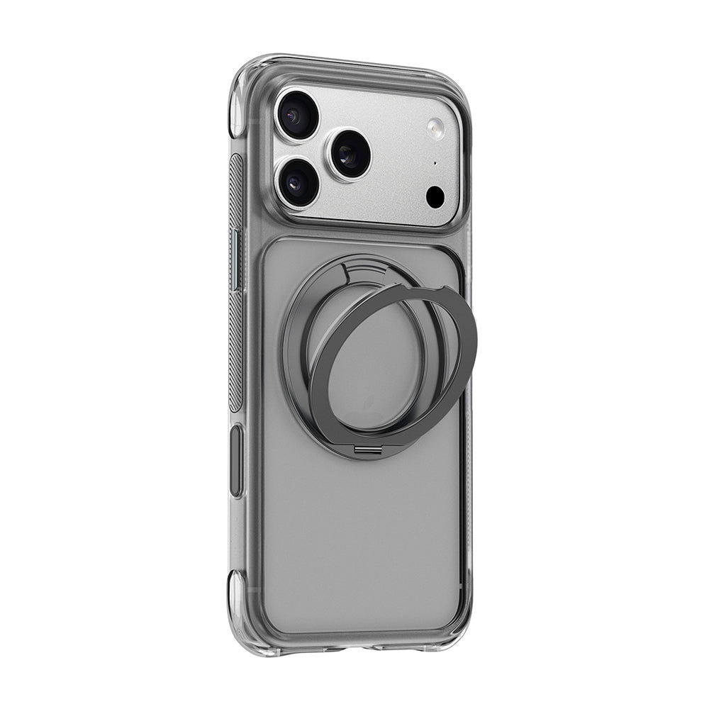 Apple iPhone 17 Pro Kılıf Wiwu AG-203 AeroGuard Ultra Serisi M-safe Şarj Özellikli Airbag Tasarımlı Standlı Kapak