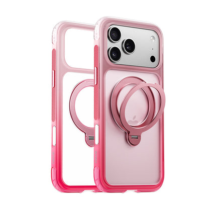 Apple iPhone 17 Pro Kılıf Wiwu AS-204 AeroShield Aurora Ultra Serisi M-safe Şarj Özellikli Airbag Tasarımlı Standlı Kapak