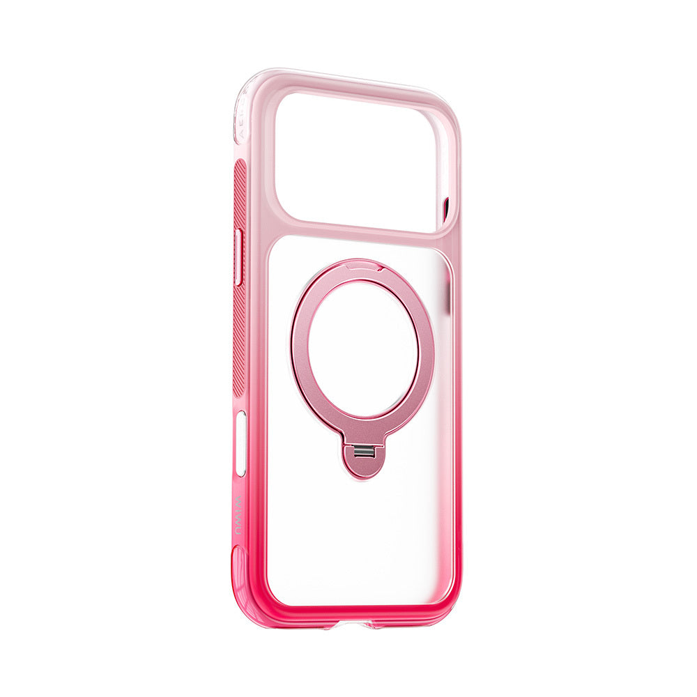Apple iPhone 17 Pro Kılıf Wiwu AS-204 AeroShield Aurora Ultra Serisi M-safe Şarj Özellikli Airbag Tasarımlı Standlı Kapak