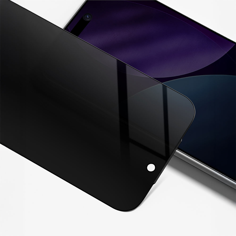 Apple iPhone 17 Pro Max Amazingthing Titan Privacy Parmak İzi Bırakmayan Temperli Cam Ekran Koruyucu