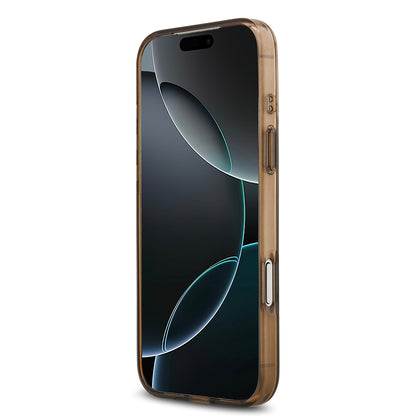 Apple iPhone 17 Pro Max Kılıf Guess Orjinal Lisanslı M-safe Şarj Özellikli IML Baskılı Klasik Logolu 4G Desenli Kapak