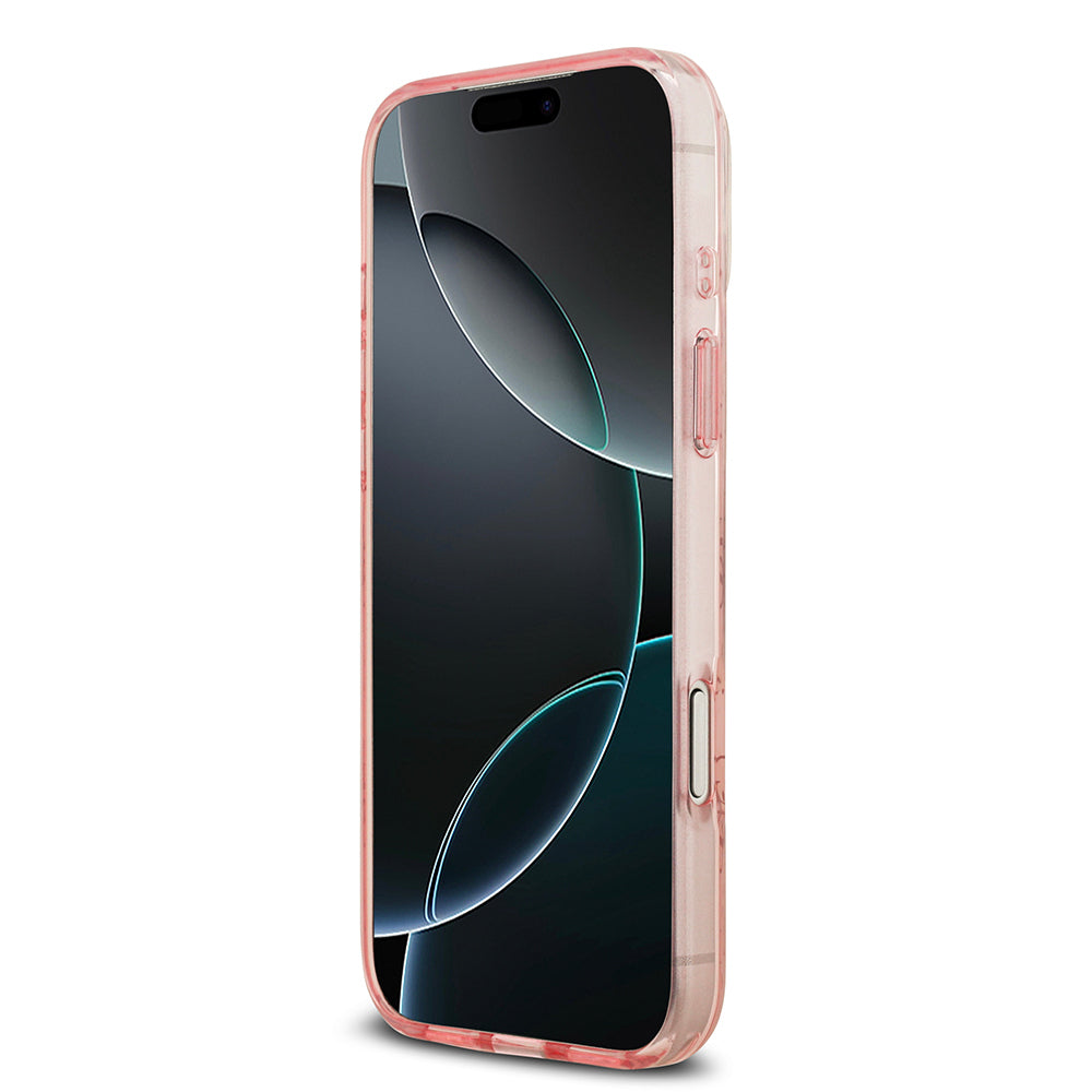 Apple iPhone 17 Pro Max Kılıf Guess Orjinal Lisanslı M-safe Şarj Özellikli IML Baskılı Klasik Logolu 4G Desenli Kapak