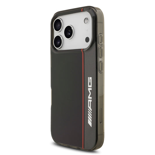 Apple iPhone 17 Pro Max Kılıf AMG Orjinal Lisanslı M-safe Şarj Özellikli IML Baskı Logolu Çift Katmanlı Bow Lines Kapak