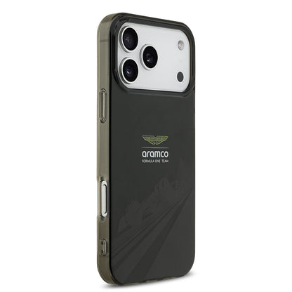 Apple iPhone 17 Pro Max Kılıf Aston Martin Orjinal Lisanslı M-safe Şarj Özellikli IML Baskı Logolu Formula Tasarımlı Kapak