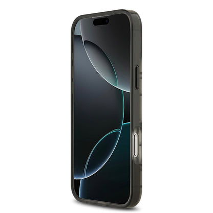 Apple iPhone 17 Pro Max Kılıf BMW Orjinal Lisanslı M-safe Şarj Özellikli Metal Kamera Butonlu Yatay Şeritli M Dizayn Kapak