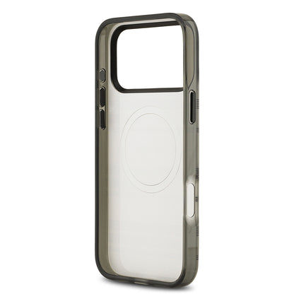 Apple iPhone 17 Pro Max Kılıf BMW Orjinal Lisanslı M-safe Şarj Özellikli Metal Kamera Butonlu Yatay Şeritli M Dizayn Kapak