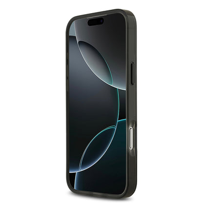 Apple iPhone 17 Pro Max Kılıf BMW Orjinal Lisanslı M-safe Şarj Özellikli Metal Kamera Butonlu Yatay Şeritli M Dizayn Kapak
