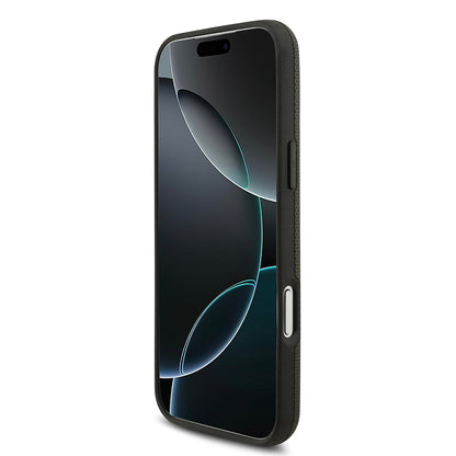 Apple iPhone 17 Pro Max Kılıf BMW Orjinal Lisanslı M-safe Şarj Özellikli Metal Logolu Delikli M Dizayn Deri Kapak