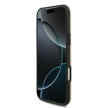 Apple iPhone 17 Pro Max Kılıf BMW Orjinal Lisanslı M-safe Şarj Özellikli Metal Logolu Delikli M Dizayn Deri Kapak