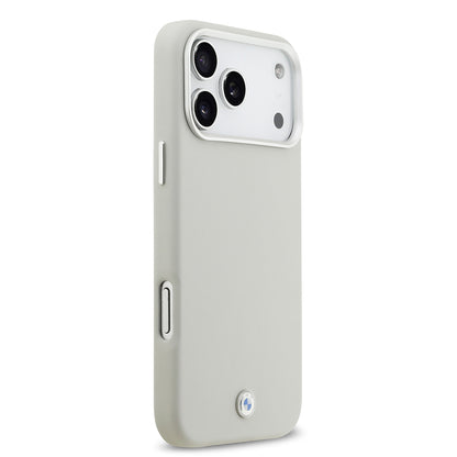 Apple iPhone 17 Pro Max Kılıf BMW Orjinal Lisanslı M-safe Şarj Özellikli Metal Logolu Tam Kaplama Deri Kapak