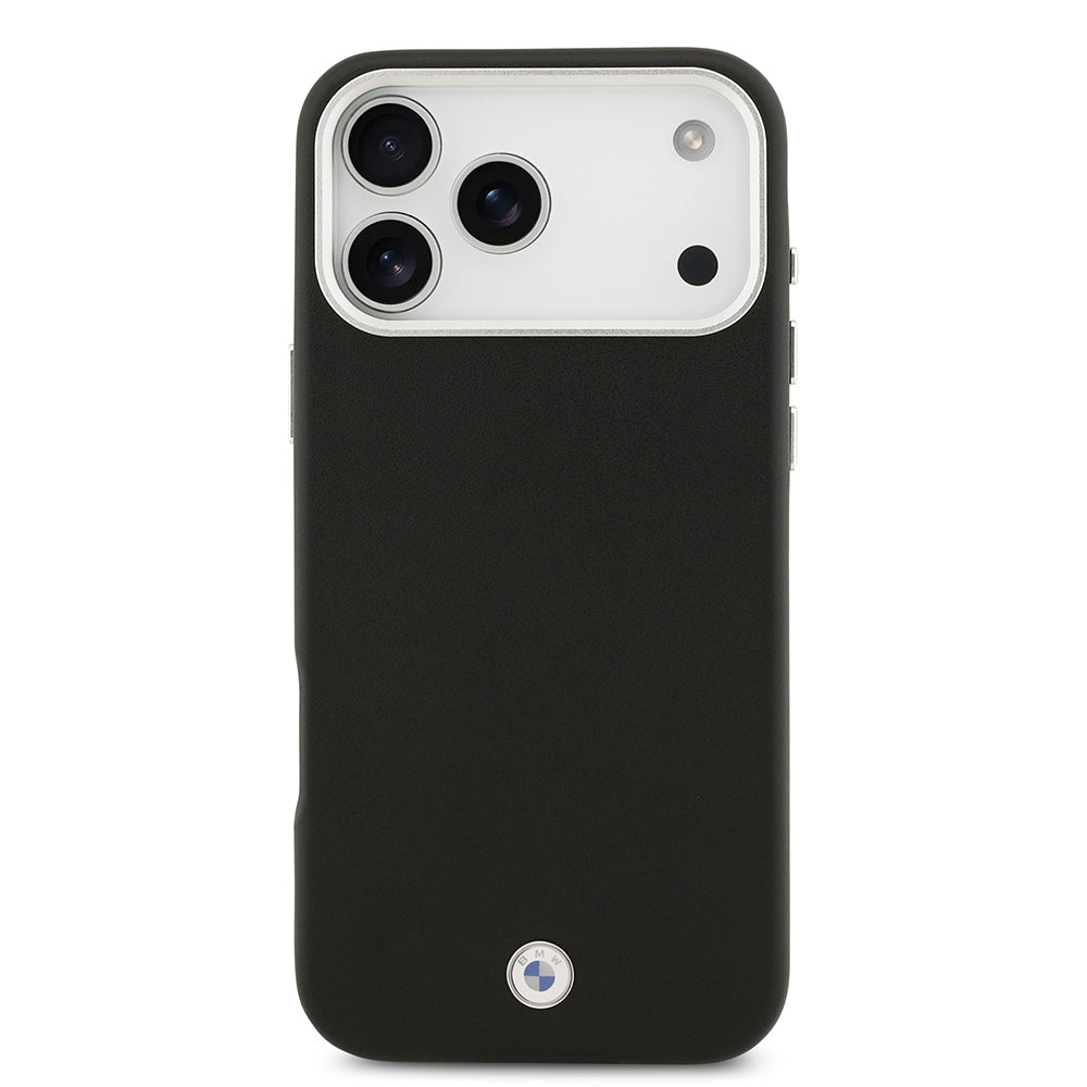 Apple iPhone 17 Pro Max Kılıf BMW Orjinal Lisanslı M-safe Şarj Özellikli Metal Logolu Tam Kaplama Deri Kapak