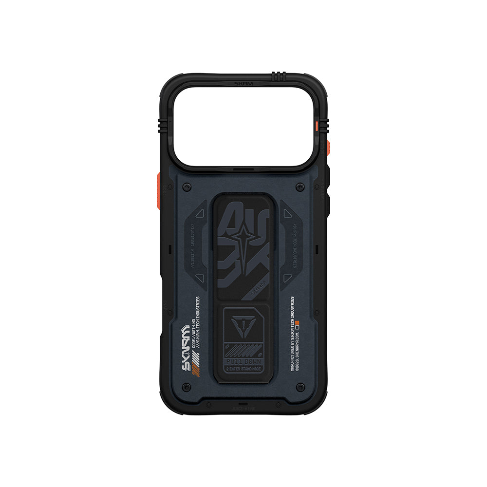 Apple iPhone 17 Pro Max Kılıf Desenli Airbag Tasarımlı Standlı Skinarma Aegis Kapak