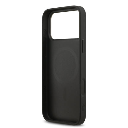 Apple iPhone 17 Pro Max Kılıf DKNY Orjinal Lisanslı M-safe Şarj Özellikli 3D Yazılı Metal Logolu Kapak