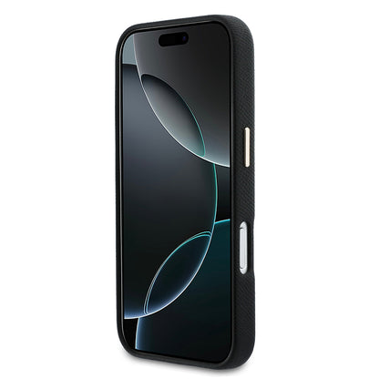 Apple iPhone 17 Pro Max Kılıf Guess Orjinal Lisanslı 4G Büyük Metal Kamera Çerçeveli PU Deri Resin Kapak