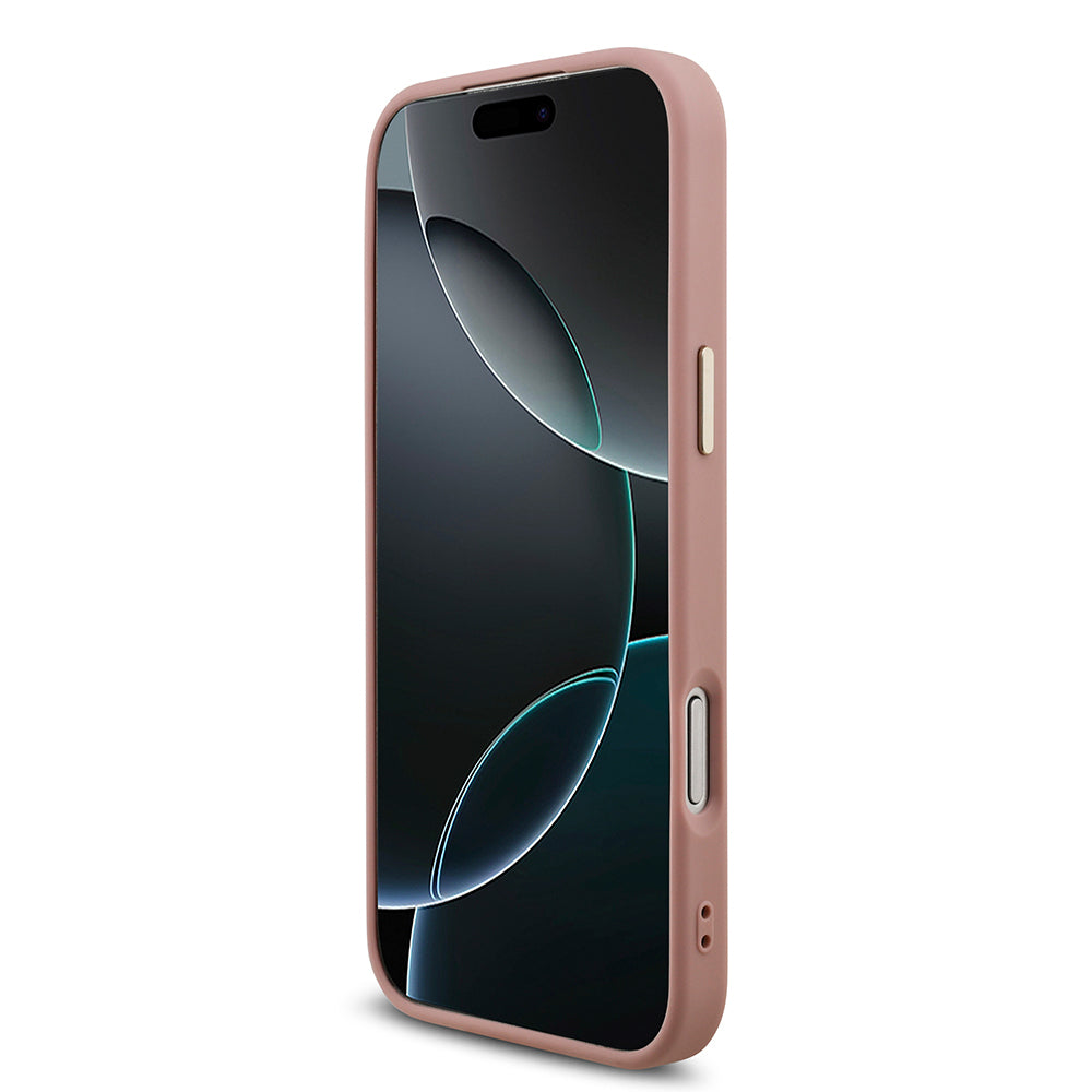Apple iPhone 17 Pro Max Kılıf Guess Orjinal Lisanslı 4G Büyük Metal Kamera Çerçeveli ve Logolu Glitter Kapak