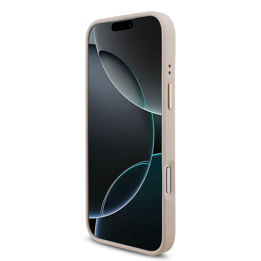 Apple iPhone 17 Pro Max Kılıf Guess Orjinal Lisanslı 4G Büyük Metal Logolu Kalın Askılı Kapak