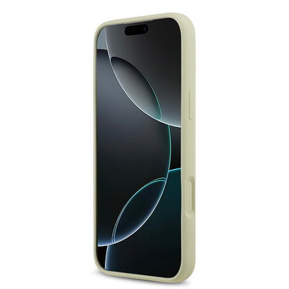 Apple iPhone 17 Pro Max Kılıf Guess Orjinal Lisanslı Grained Yazı Logolu Kapak