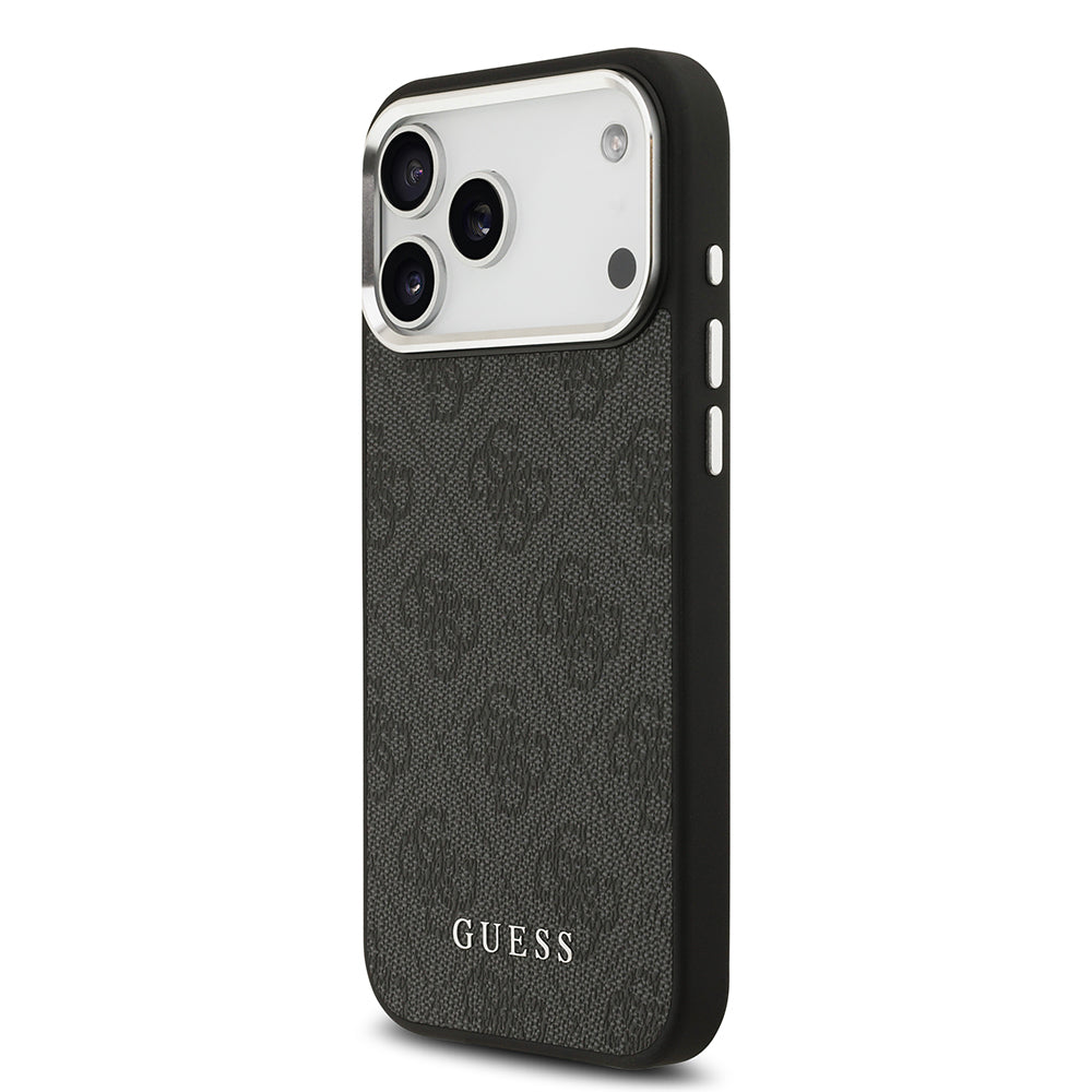 Apple iPhone 17 Pro Max Kılıf Guess Orjinal Lisanslı M-safe Şarj Özellikli 4G Klasik Yazı Logolu Kapak