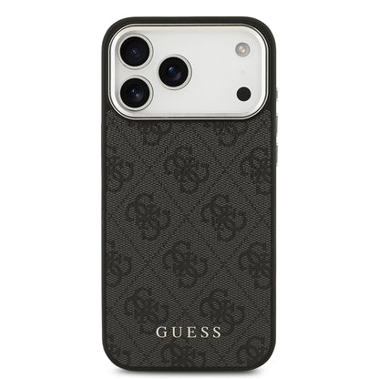 Apple iPhone 17 Pro Max Kılıf Guess Orjinal Lisanslı M-safe Şarj Özellikli 4G Klasik Yazı Logolu Kapak